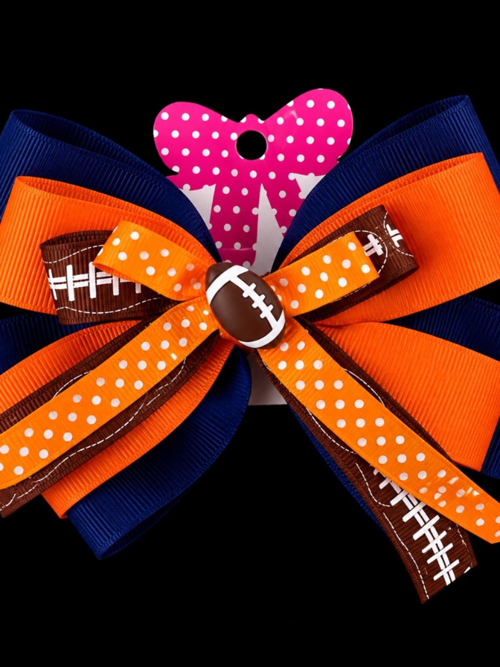 Football Season Inspired Hair Bow